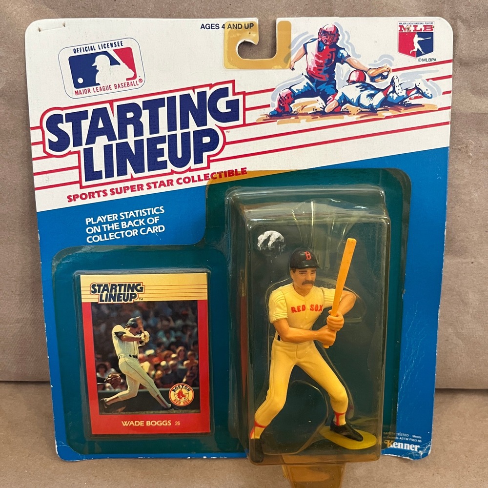 1988 Kenner Starting Lineup Wade Boggs Boston Red Sox Figure with Card MLB